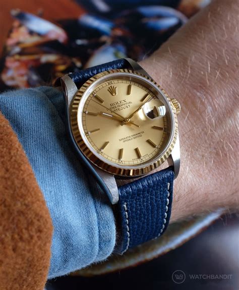 rolex bands for datejust|rolex datejust 36mm leather strap.